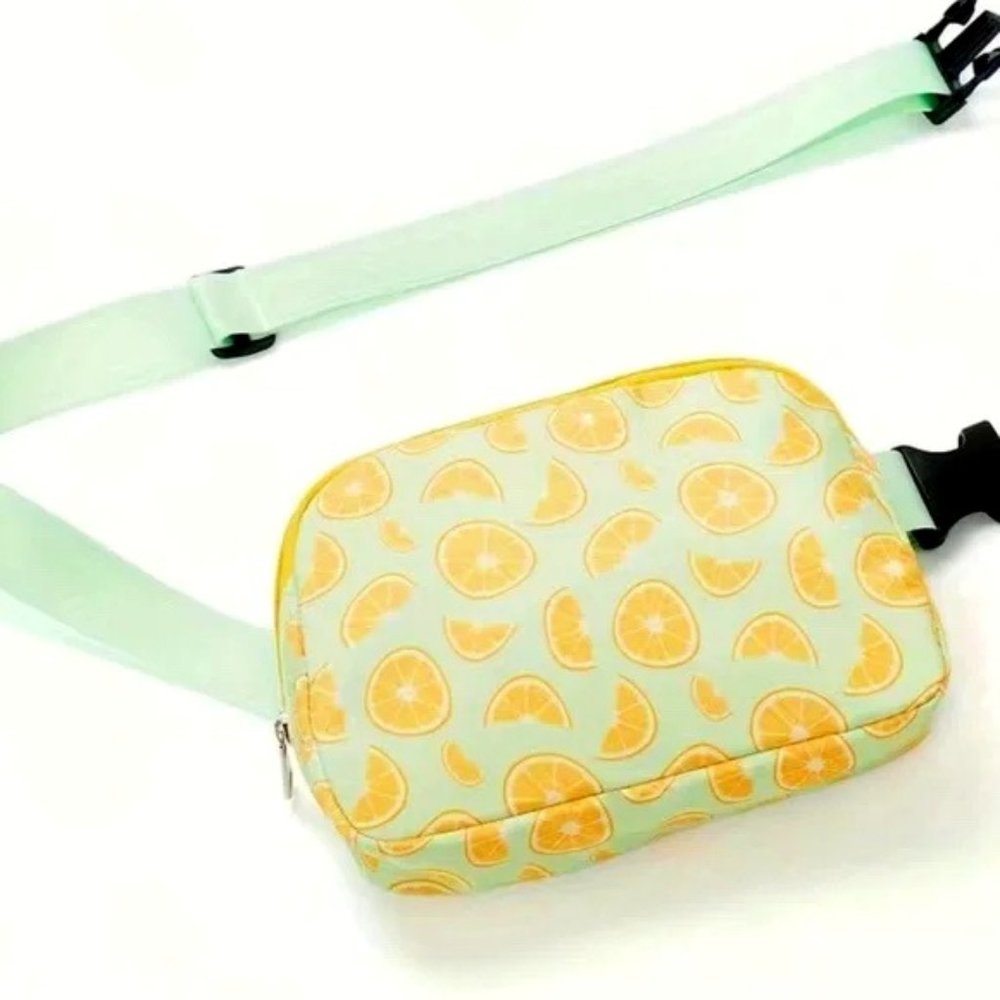 Lemon Print Belt Bag